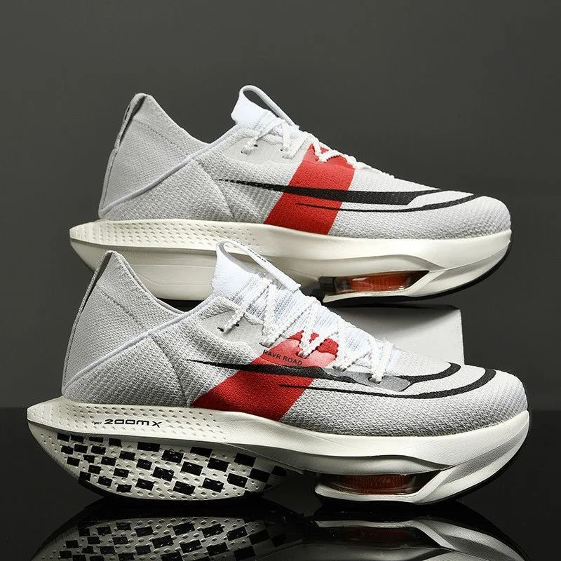 New Trend Shoes Men Air Cushioning Running Shoes for Men Indoor Gym Sneakers Mesh Breathable Sport Shoes Tick Sole Walking Shoes