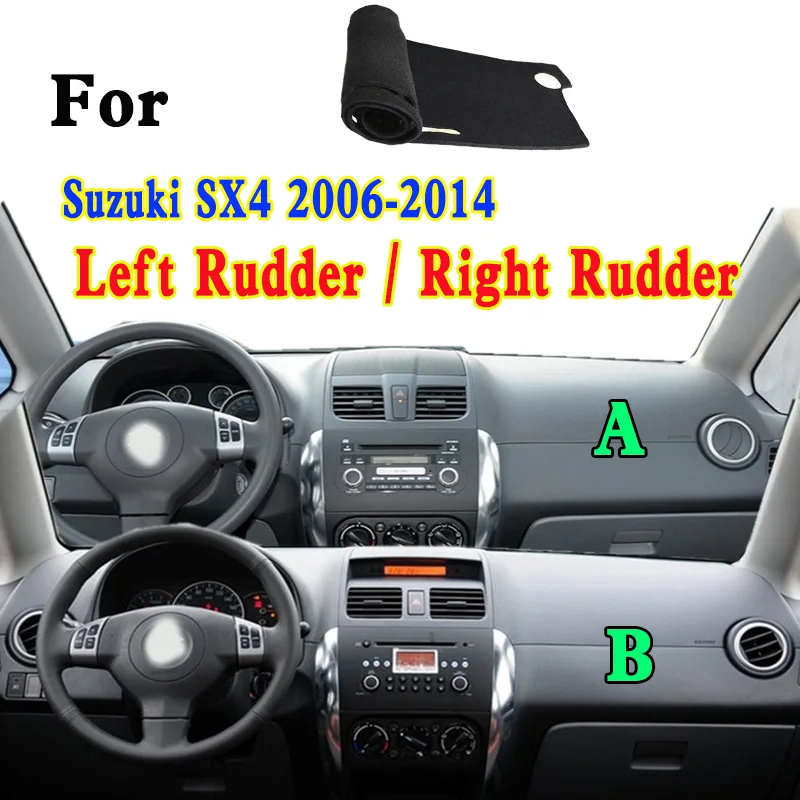 

For Suzuki SX4 RW415 RW416 RW420 2006-2014 Dashmat Dashboard Cover Instrument Panel Insulation Sunscreen Protective Pad