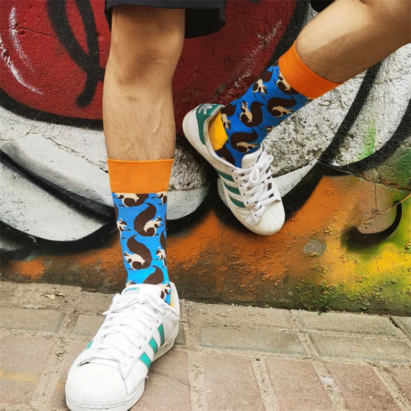 European and American new fashion sports socks Unisex Socks Middle Tube Print women socks men socks boy socks girl socks