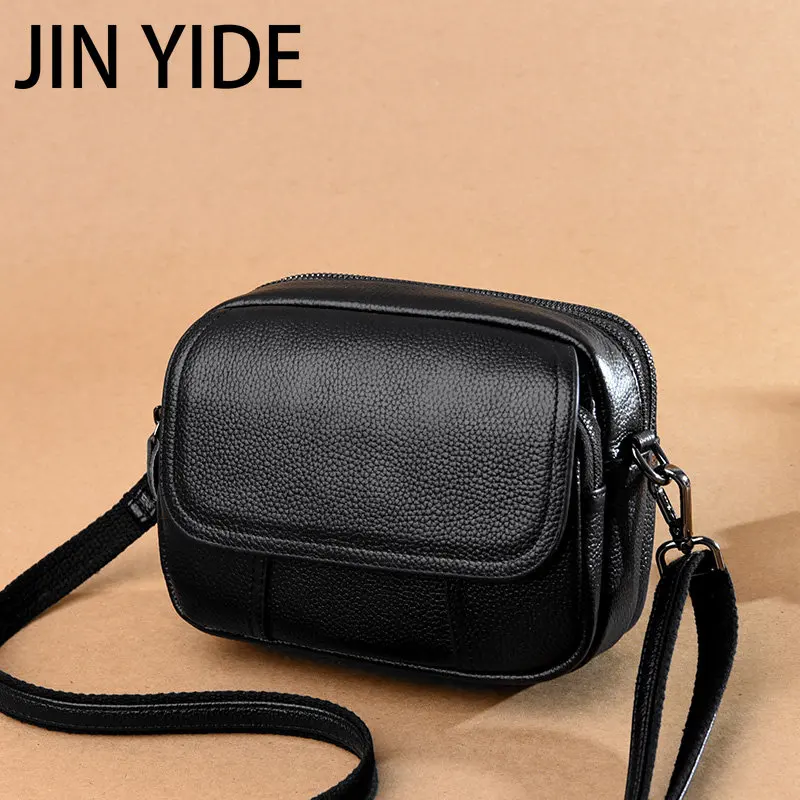 

New 100% Cowhide Brand Designer Women Bag Ladies Shoulder Messenger Handbag Shell Bag Simple Fashion Females Crossbody Bag Bolsa