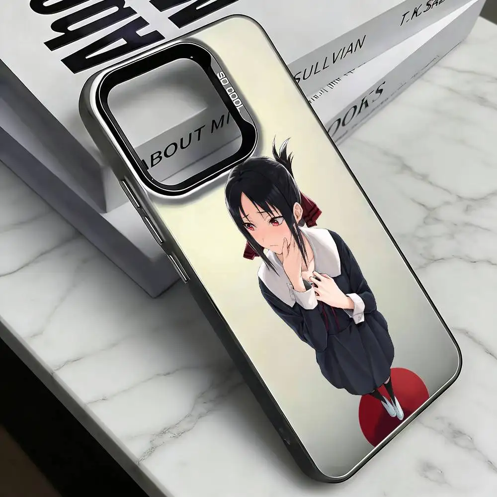 Чехол для телефона Kaguya-sama Love is War-R для iPhone 17, 16, 15, 14, 13, 12, 11 Plus, Pro Max, XS, цветной серебристый чехол-фунда. (art.: 3920dd07dbae8) - 3920dd07dbae8