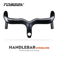 toseek bicycle handlebar carbon road handlebar 28 6mm bicycle handlebar stem black red carbon handlebars