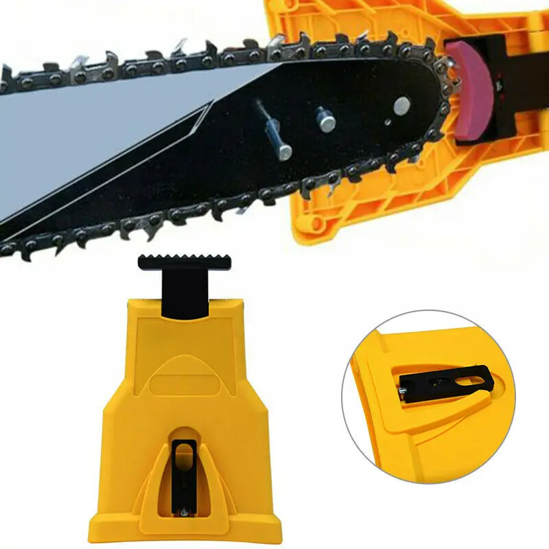 

Chainsaw Teeth Sharpener Portable Sharpen Chain Saw Bar-Mount Fast Grinding Sharpening Chainsaw Chain Woodworking Tools
