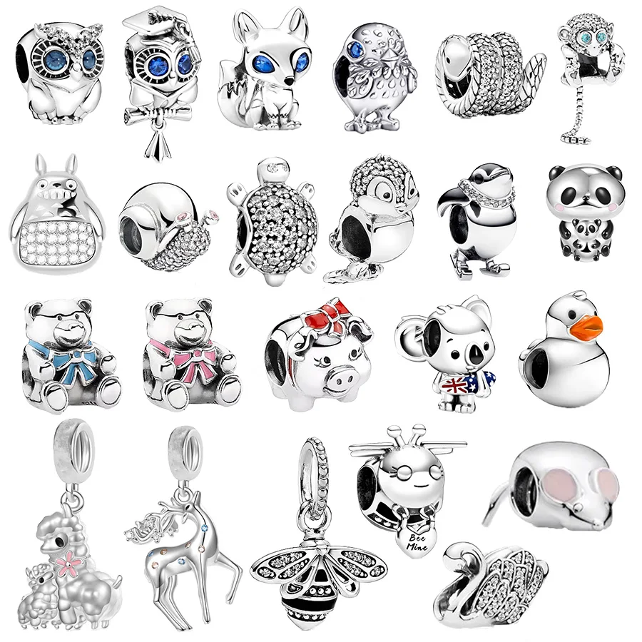 Бусины для браслета из серебра 925