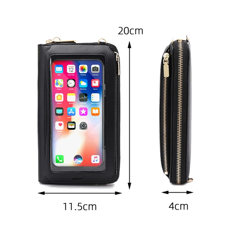 New Women PU Leather Shoulder Bags Female Multifunctional Large Capacity Crossbody Bags Girls USB Charging Handbag Phone Purse