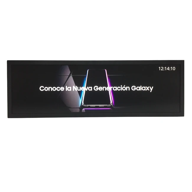 

Stretched Bar LCD advertising display, bus video wall mounted digital signage, totem lcd display