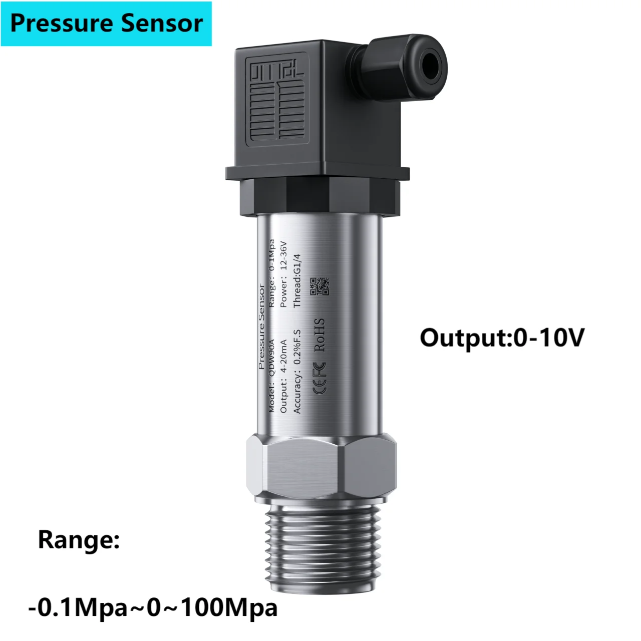 Датчик давления 0-10 В до 60 МПа датчик 24 для подачи воды газа масла жидкости 10 G1/4 NPT1/2