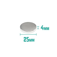 2510152030pcs 25x4 mm disc powerful strong magnetic magnets n35 round permanent magnet 25x4mm rare earth magnet 254 mm