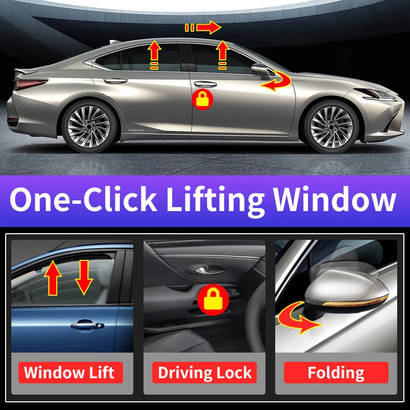 Фото Для Lexus ES, RX, NX, UX, IS, CT 2009-2022 годов выпуска: Аксессуар для автоматического закрытия окон и складывания зеркал 450h, 350h, 350, 400h, 300h, 200, 450 №2