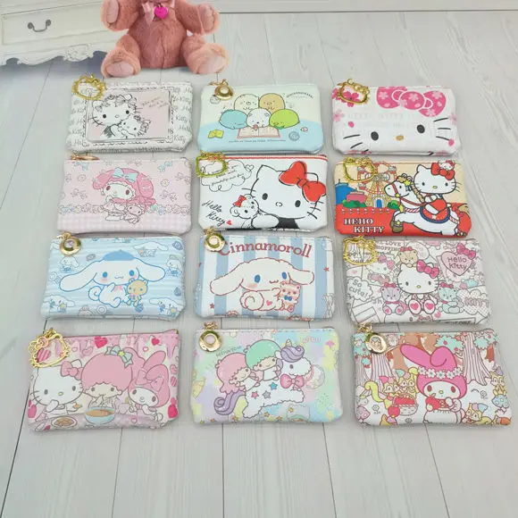 

Hello Kitty Wallet Children's Cute Cartoon Folding Short Tri-fold Wallet Wallet Small Girl Credit Card Coin Purse
