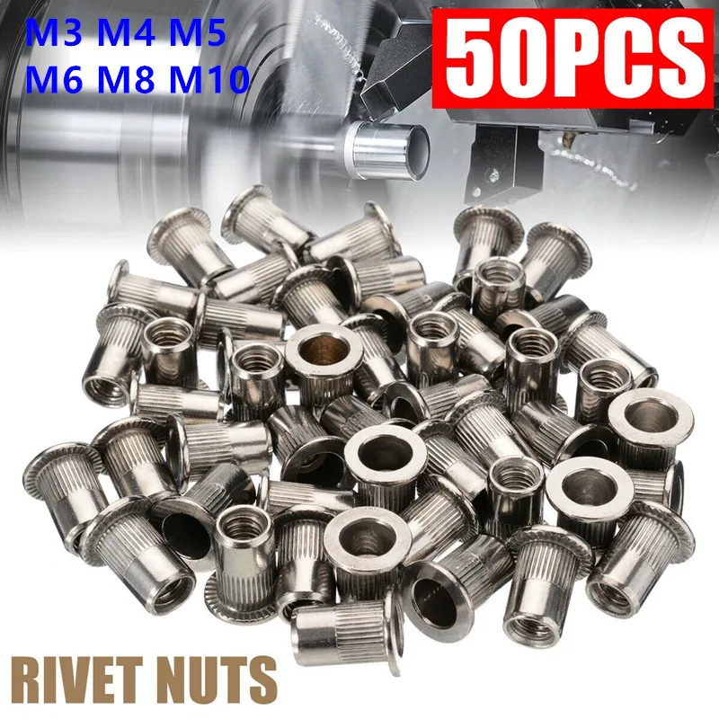 

50 шт., М3, М4, М5, М6, М8, М10