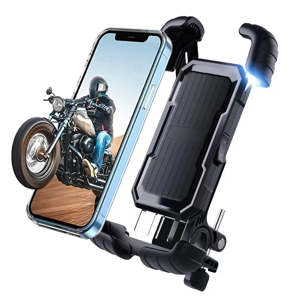 

Motorcycle Handlebar Mount Phone Holder Mountain Bike Anti-Slip Navigation Phone Holder for iPhone Huawei Xiaomi Samsung