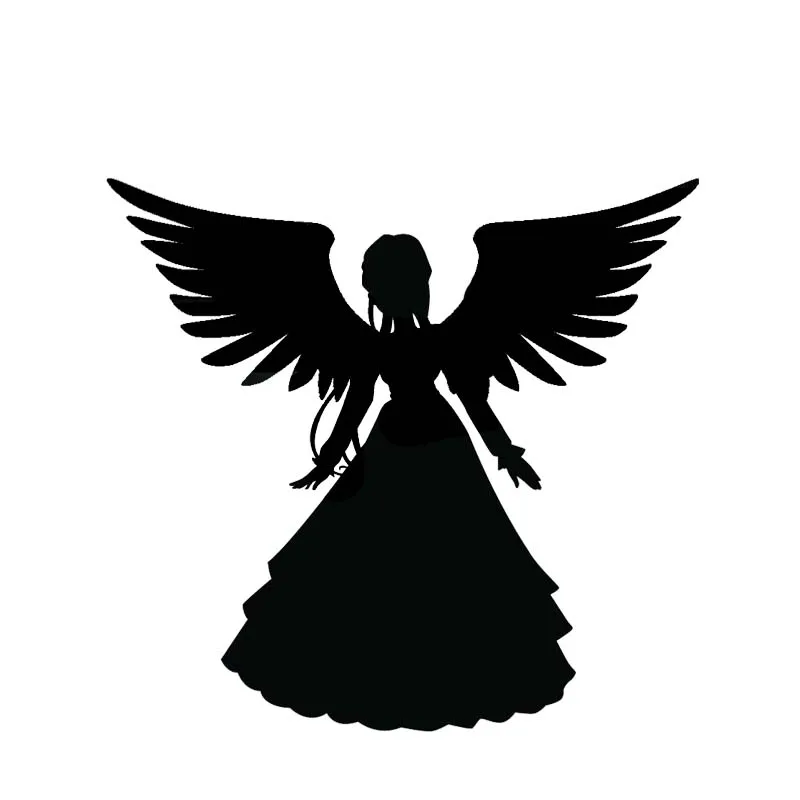 

LLY-2457 Cute Angel Princess Silhouette Modeling Personality Car Stickers PVC Fashion Auto Window Bumper Waterproof Decals Decor
