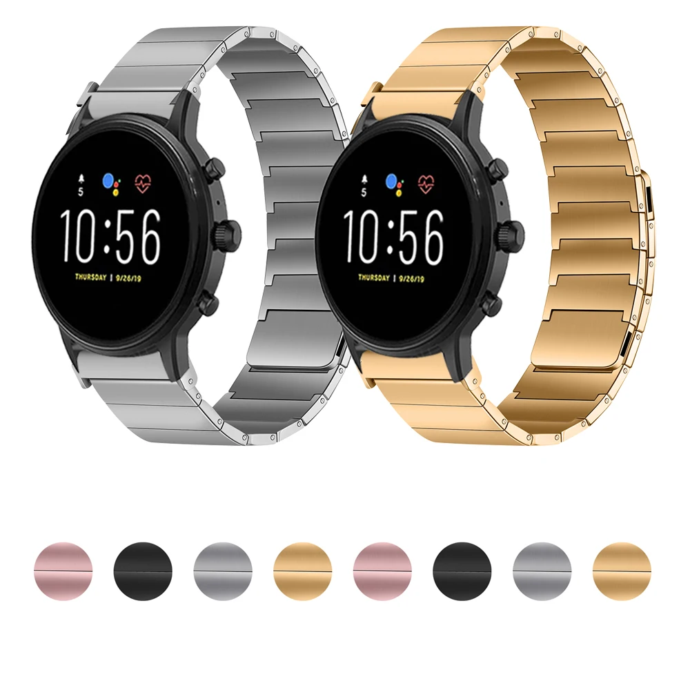 

Металлический магнитный ремешок для Fossil gen 6 44 мм Gen6/ gen 5 5e / Gen5 LTE 45 мм ремешок из нержавеющей стали 22 мм браслет