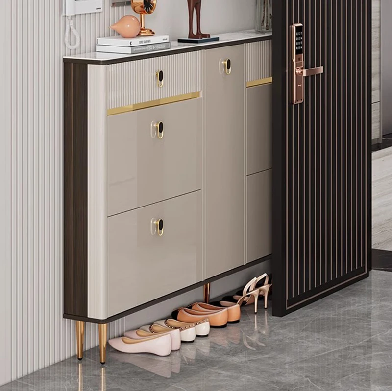 Деревянные шкафы для обуви современный органайзер хранения в прихожей роскошные