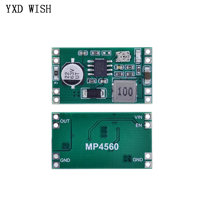 

10 шт, 2 А, Φ MP4560, Step down, мощность модуля 8 ~ 55 в до 12 В, 9 В, 5 В, 3 в, регулируемая понижающая плата