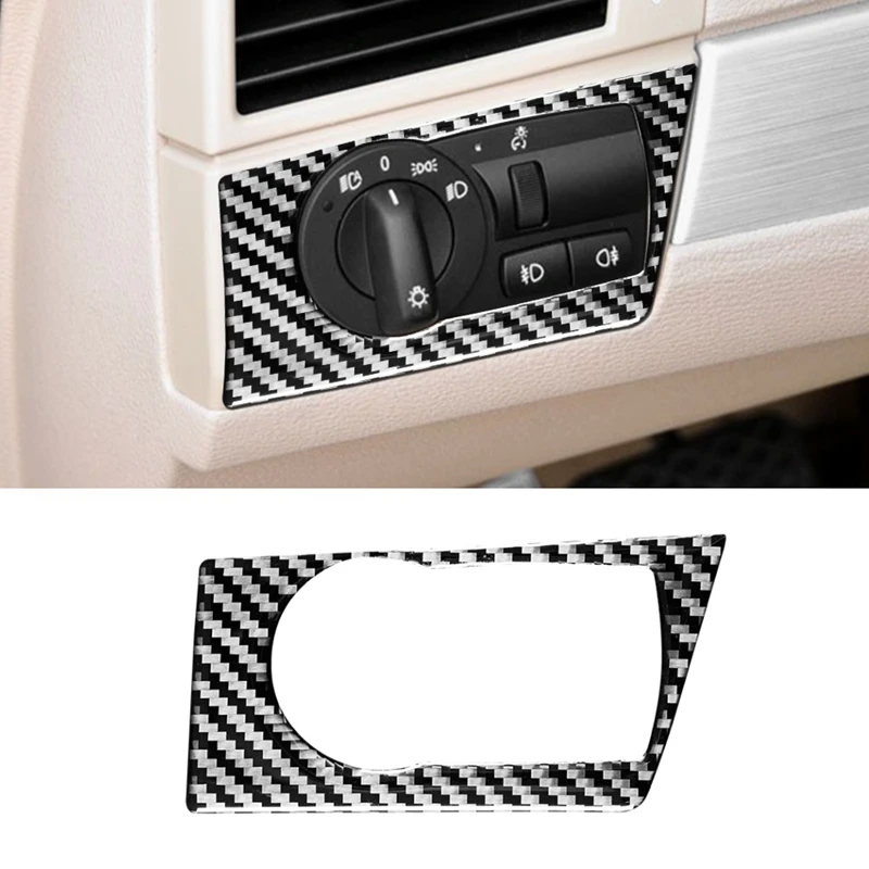 

Для BMW- X3 E83 2006-2010 панель переключателя фар из мягкого углеродного волокна декоративная крышка стикер аксессуары