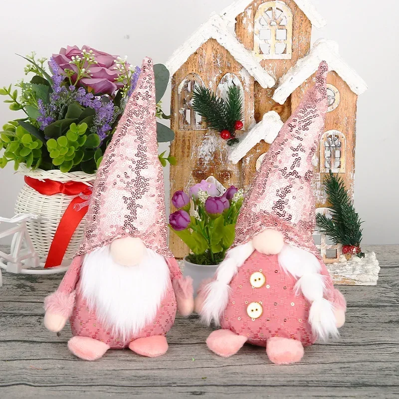 Праздничные Мультяшные плюшевые игрушки Рудольф и Санта-Клаус рождественские