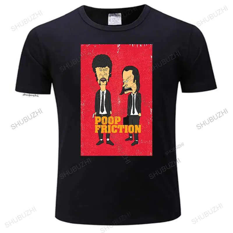 

New Best Friends In Poop Friction Pulp Fiction Parody Funny Black T-Shirt Cotton Tee Shirt Unise fashion tee-shirt homme tops