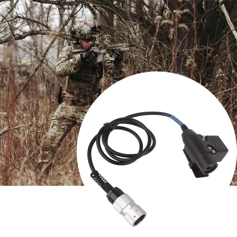 

U94 PTT-адаптер, вилка кабеля гарнитуры, разъем Push-to-Talk для двусторонней радиосвязи AN/PRC148 и AN/PRC152