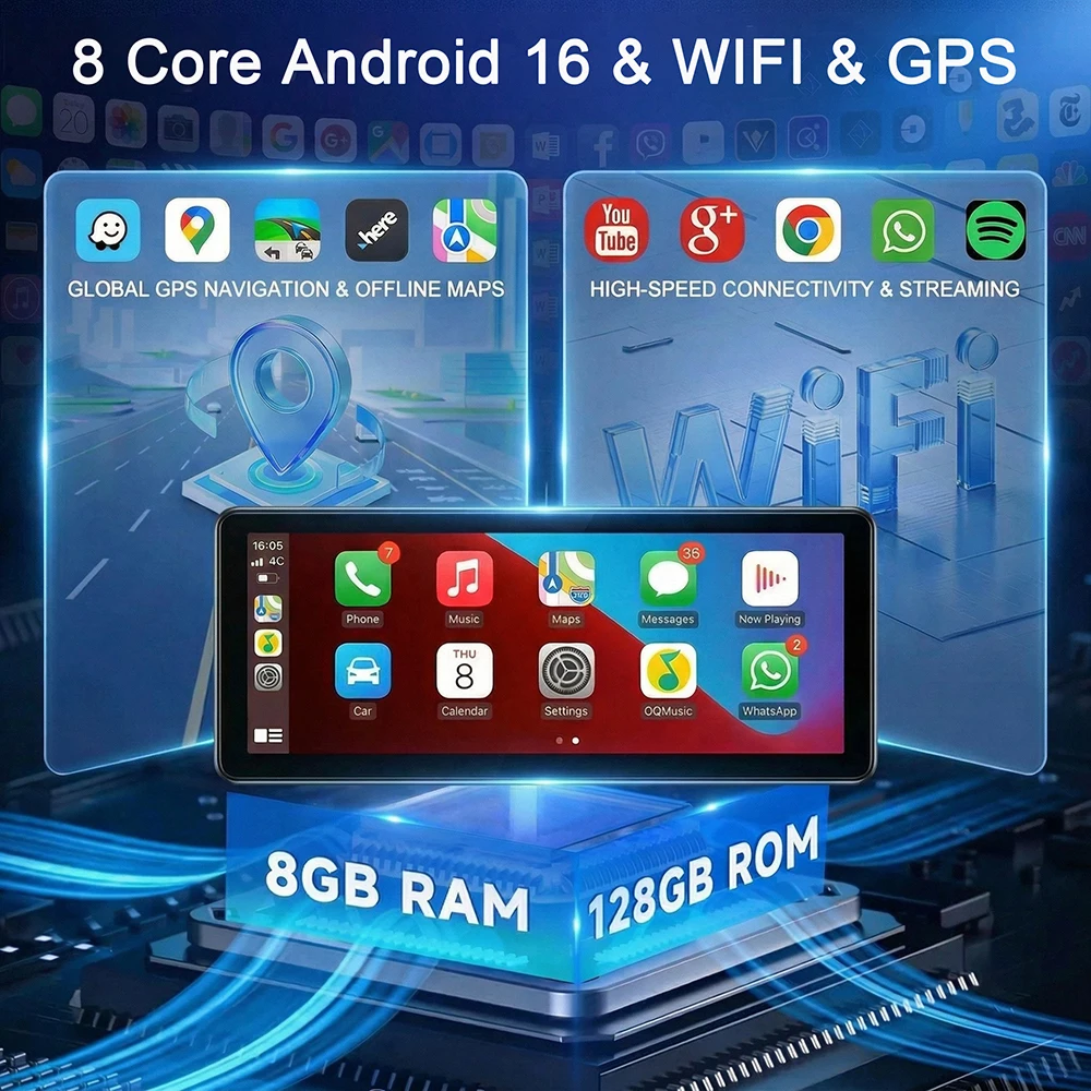 Фото 12,3-дюймовый Android 16 Carplay Auto для Mercedes-Benz C-класса W204 2011-2014, автомобильная мультимедийная система 2400*900P, проигрыватель, стерео, GPS, 4G №3