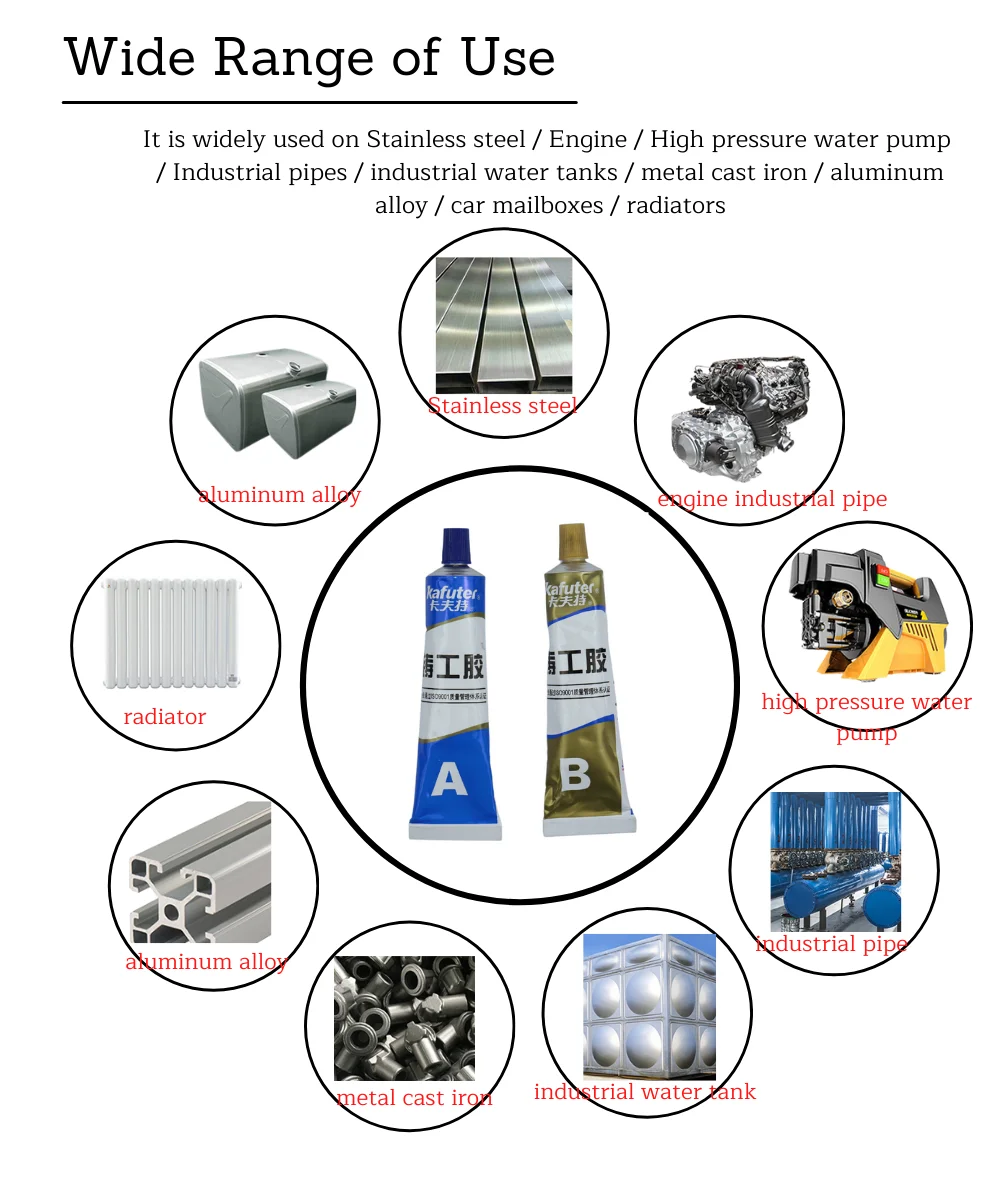 65 г/100 г кафтер литье ремонт клей металлический железный стальной автомобильный
