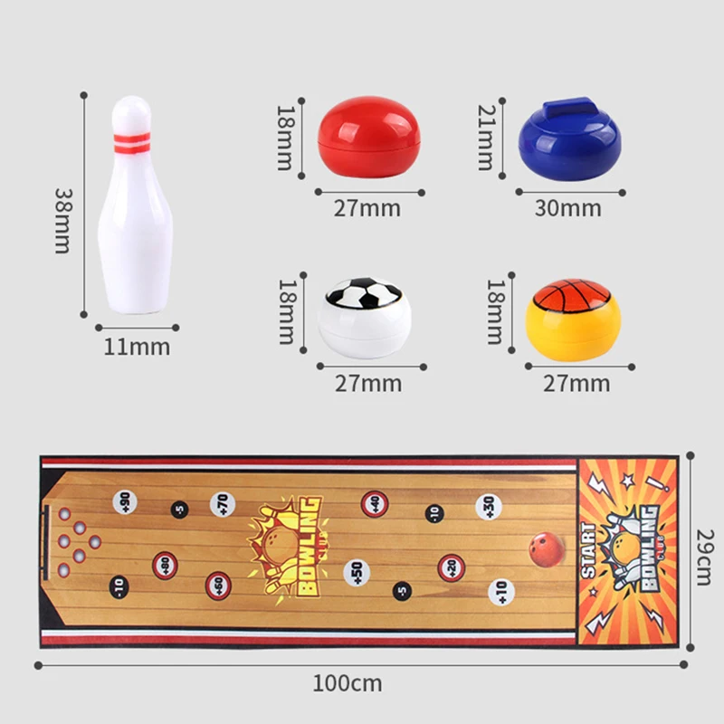 Спортивная игрушка для опыта Интерактивный коврик завивки боулинга Игра в стиле