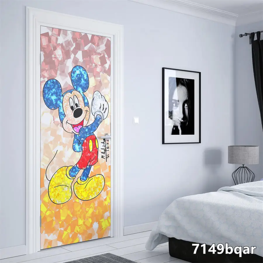 Наклейки на дверь из японского аниме джутсу декоративные волнистые двери Kakegurui