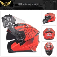 v flip up helmet full face helmet motorcycle jet sports f1 income anti fog cafe racer chopper street fighter fashionable enduro