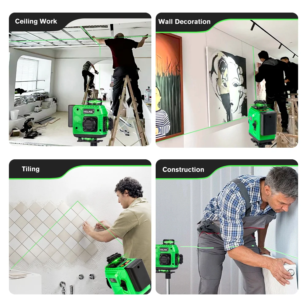 HGLINE 16-линейный лазерный уровень Green Line Приложение Дистанционное управление
