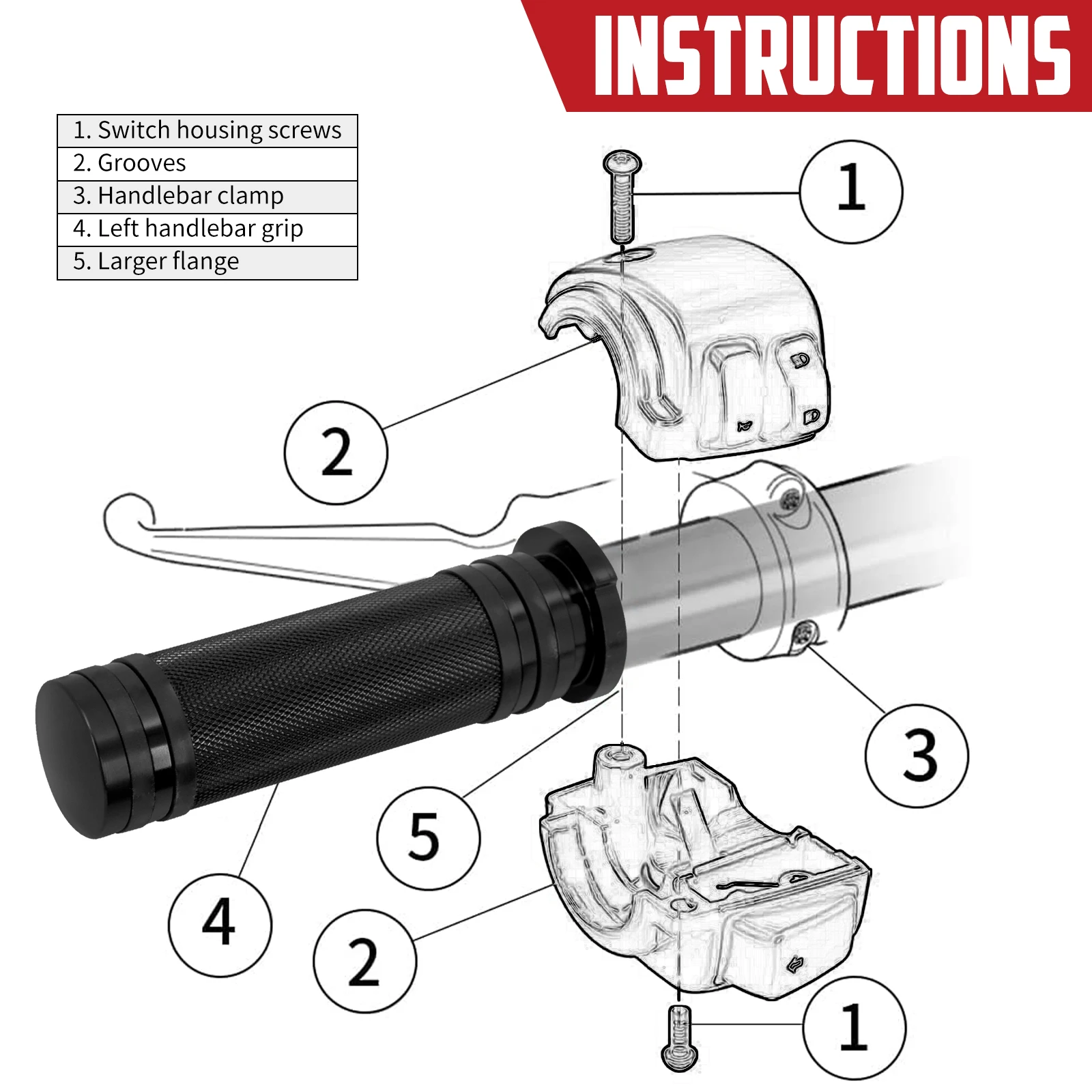 Грипсы с ЧПУ для мотоциклов, 25 мм, 1 дюйм, для Harley Touring Sportster Dyna Softail SuperLow Fat Boy break Out FLHX FLHR (art.: 3a375e8cdfd) - 3a375e8cdfd