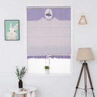 cartoon dancing girl flat roman blinds custom window curtains for children room washable roman shades included installation part