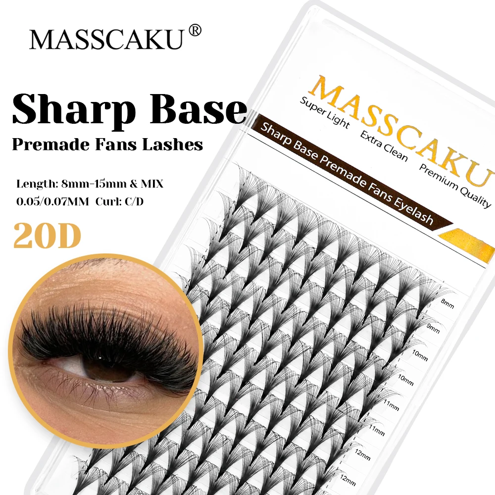 MASSCAKU 12 линий толщиной 0 05/0 07 мм ручная работа узкий корень тонкий стержень тонкие