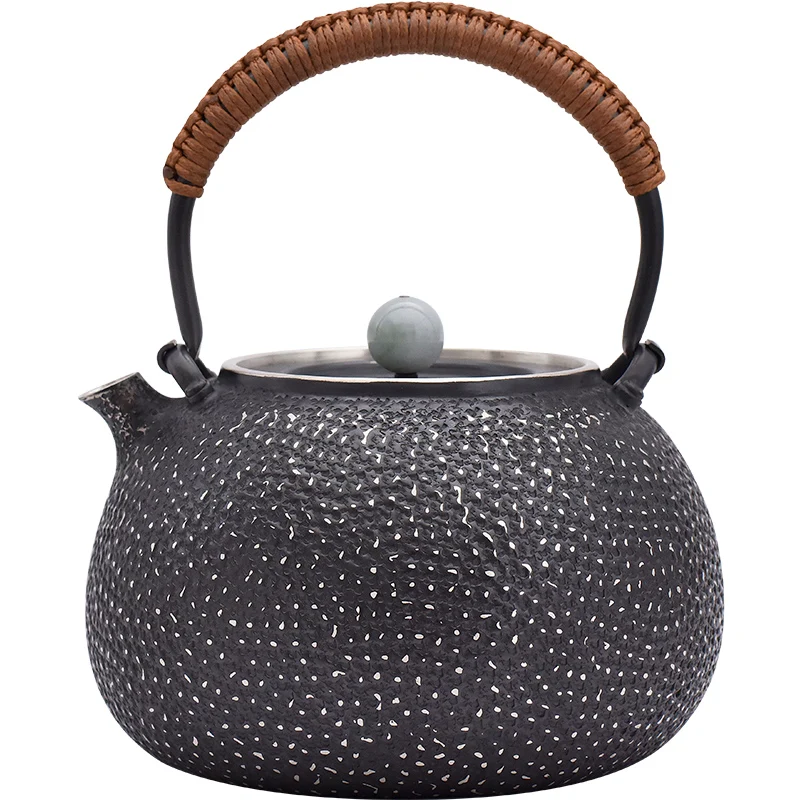 

Чайник ручной работы из серебра 999 пробы, в японском стиле ретро, 700 мл