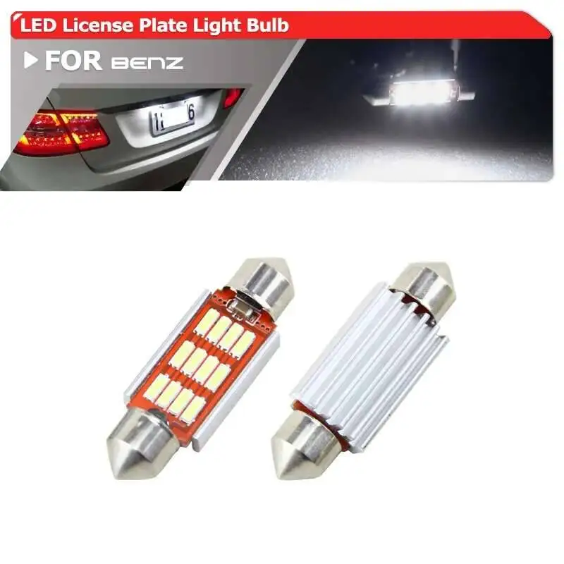 

Комплект Из 4 Светодиодных Ламп Canbus 36 Мм C5W 6418 Белого Света Для Подсветки Номерного Знака Mercedes-Benz W211 W203 W210...