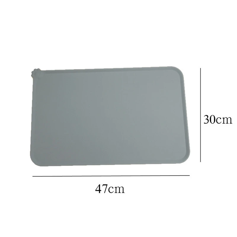 Водонепроницаемый Силиконовый Коврик Для Домашних Животных Однотонная Подложка