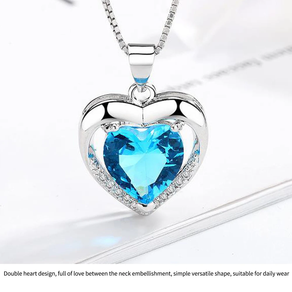 

2023 Hot Sale Valentine's Day Rose Jewelry Box Crystals Pendant Clavicle Chain Romantic Valentine Gift Woman Exquisite Luxury