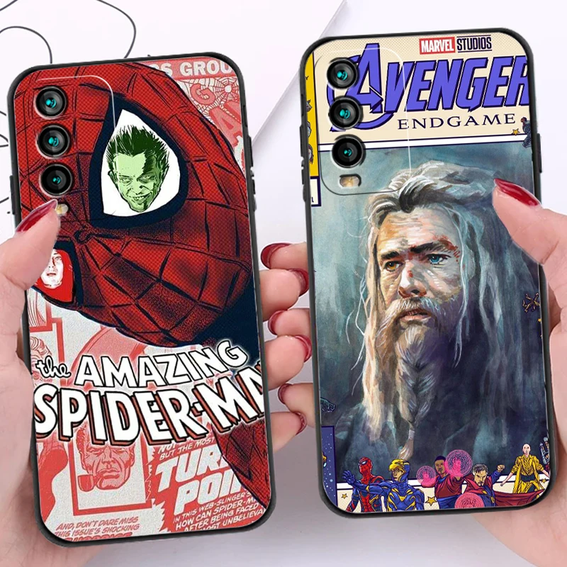 

Avengers Marvely Phone Cases For Xiaomi Redmi 9AT 9 9T 9A 9C Redmi Note 9 9 Pro 9S 9 Pro 5G Back Cover Coque Funda