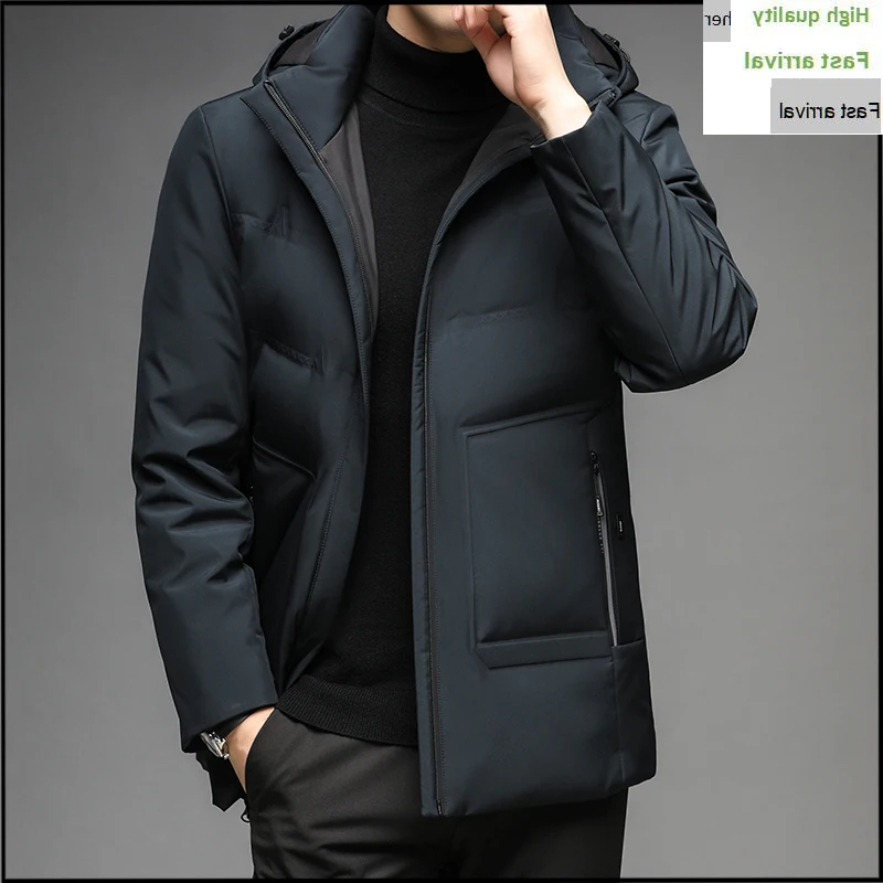 

Jacket Windbreaker Men's 2023 Latest Winter Fall Hooded Soft Parkas Men's Fashion Casual High Quality Jacket Male Coat