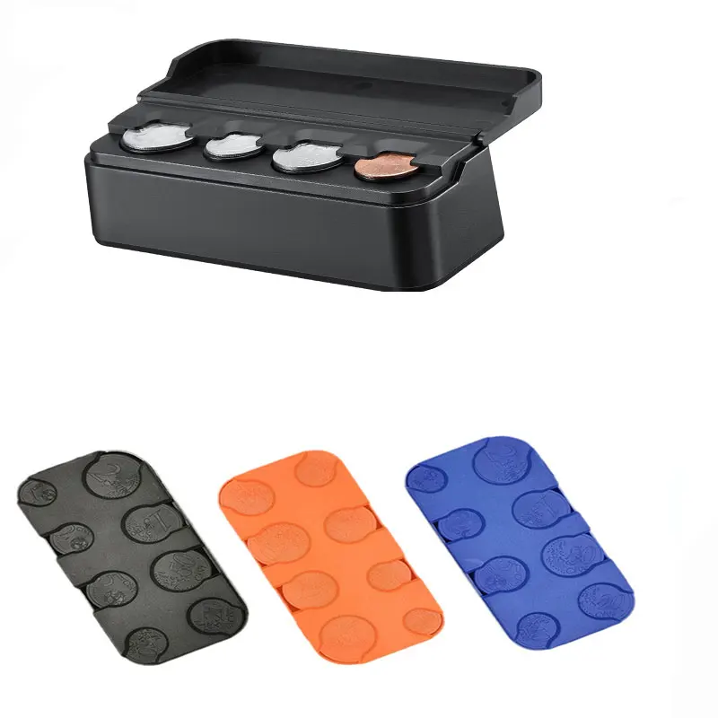 

Car Storage Coins Purse Savings Box For Euro Coin Dispenser Coin Holder Case Plastic Wallet Holders Safe Money Boxes Organizer