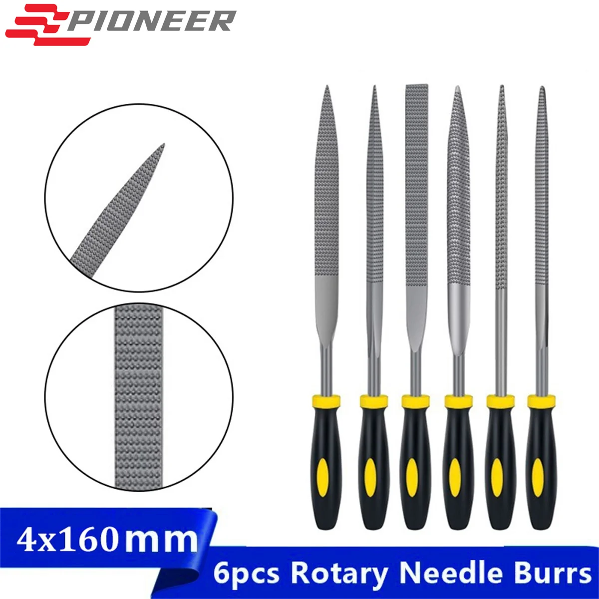 

6 Pieces 4x160mm Metal File Rasp Diamond Needle File Set Repair Tool For Jewelry Wood Grinding Hand File Tools 3D Printer Parts