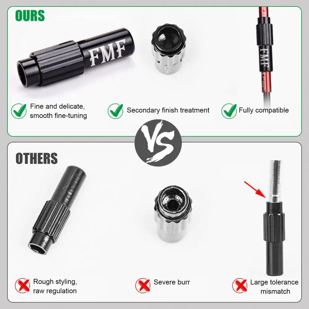 

4Pcs Compact Useful Inline Cable Adjuster Long Service Life Inline Cable Adapter Anodized Surface for Road Bike