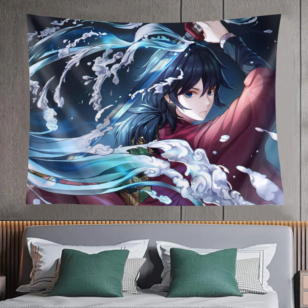 Подвесное одеяло в стиле аниме для украшения гостиной