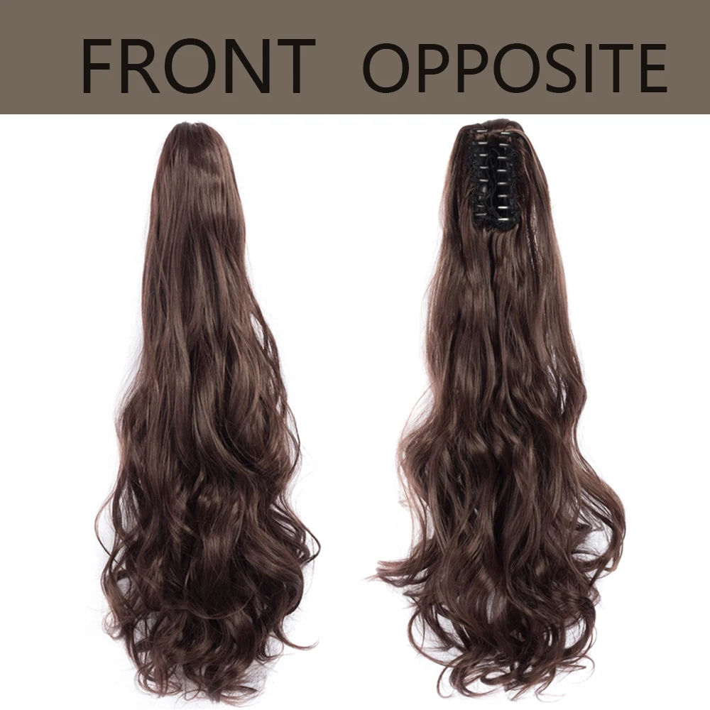 Синтетические волосы накладной хвост 22 дюйма волнистые кудрявые