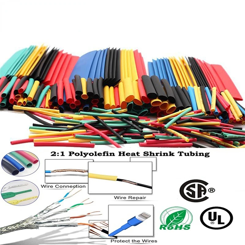 

60-560pcs Heat-shrink Tubing Thermoresistant Tube Heat Shrink Wrapping Kit Insulation Heat shrink for cables Electrical Wire set