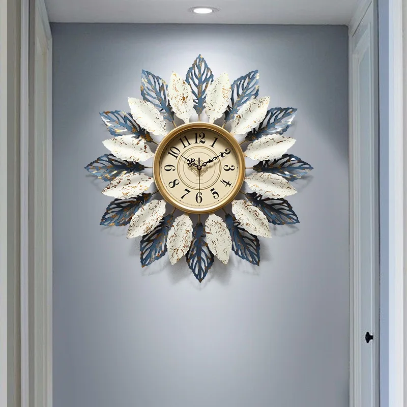 

watches, American style rural wall clocks, creative silent clocks, living rooms, home clocks, fashionable wall clocks