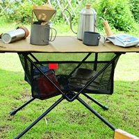 folding table storage hanging basket outdoor wild rack camping bag finishing net for chair picnic table hanger storage basket