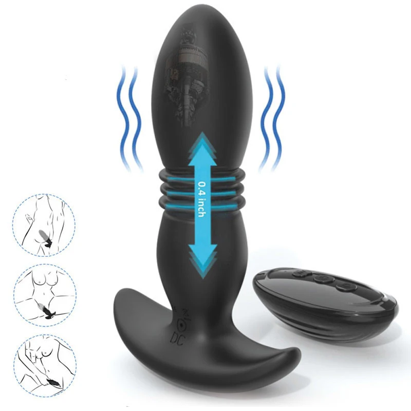 Анальный игрушечные Вибраторы перезаряжаемый Электрический дистанционный