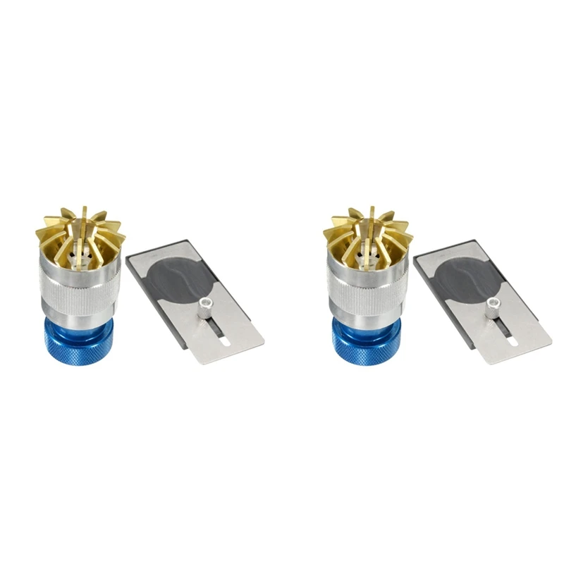 

2X Crystal Lift Glass Cop Watch Opener Remove Watch Glass Platform Blue