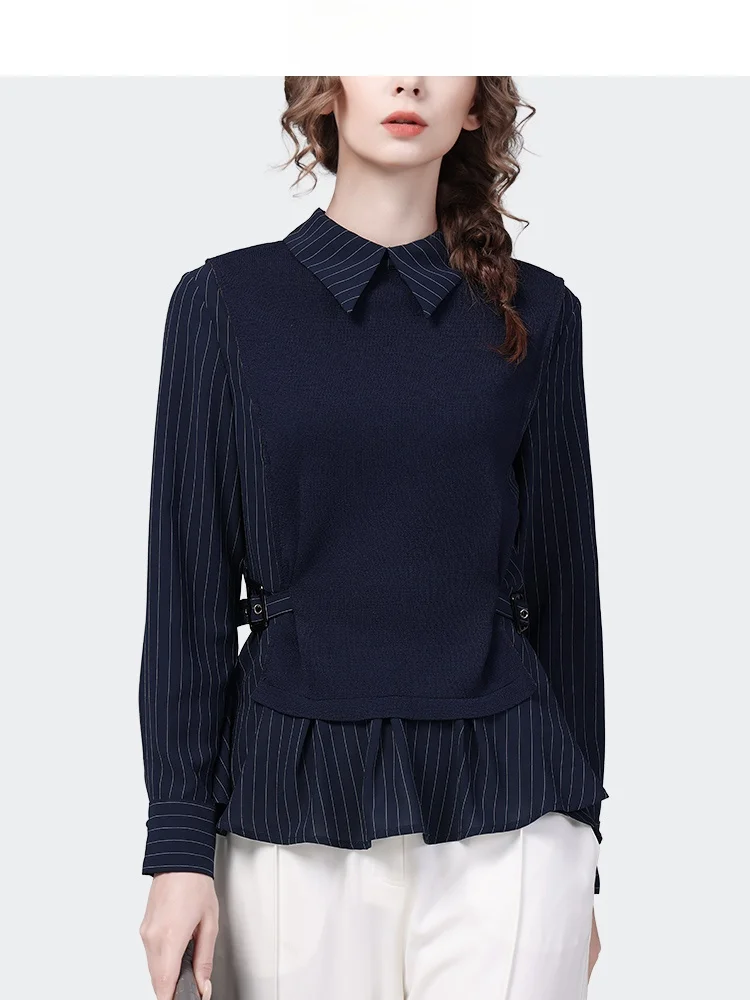 Высококачественный вязаный топ из двух предметов женская осенняя одежда новый